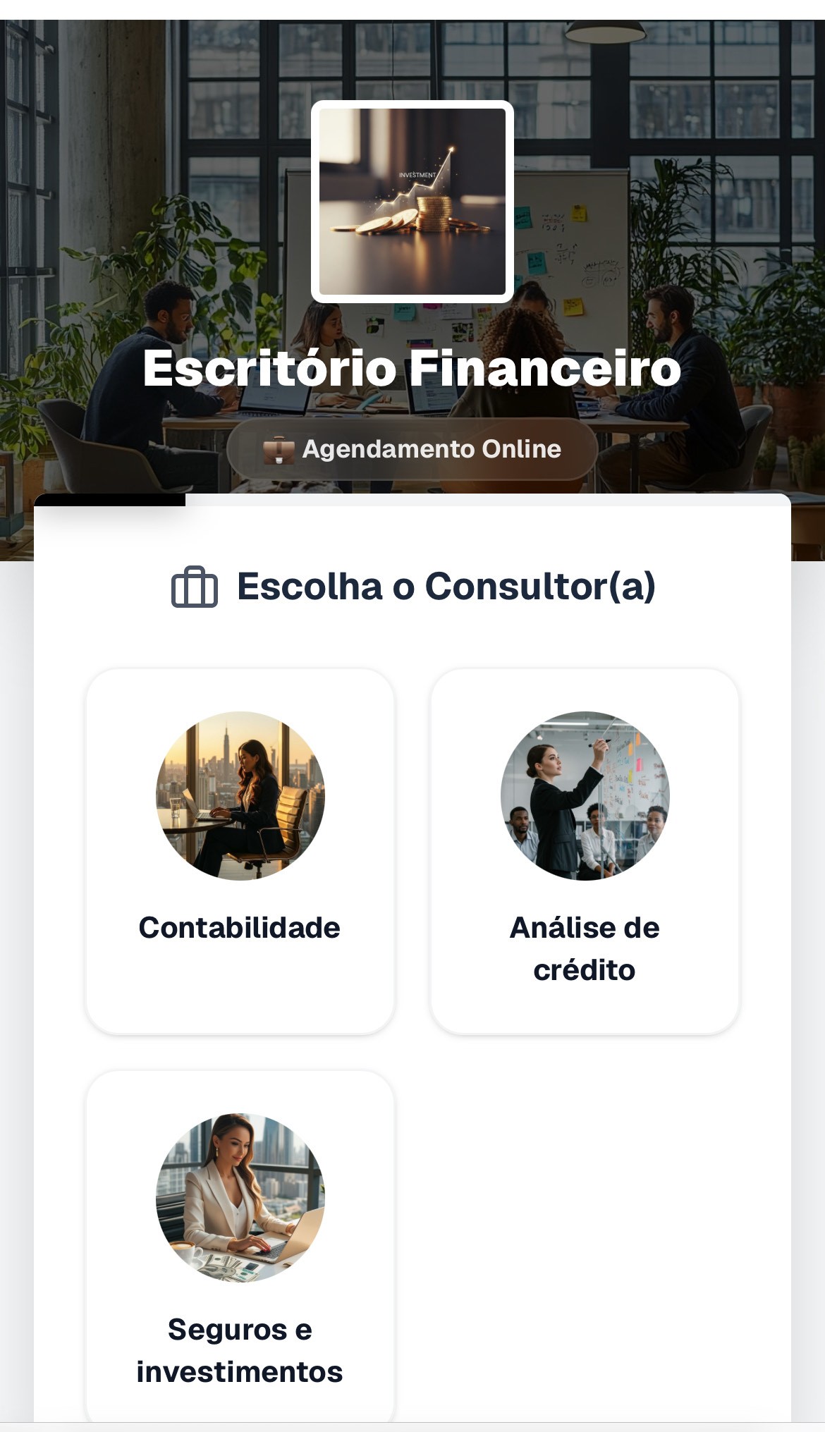 Tema Serviços